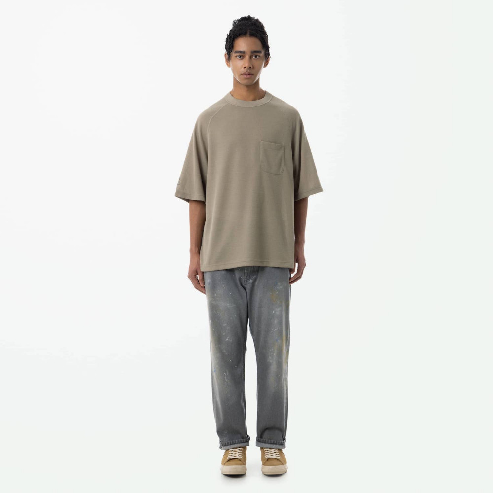 【oan】(Unisex) Dice Brushed Denim Pants Acid Wash Denim Carpenter Jean Black – Aries